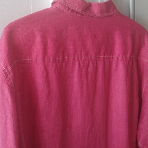 Tommy Bahama Relax 💯 percent Linen color is Called Ruby Red NWT - Picture 5 of 7